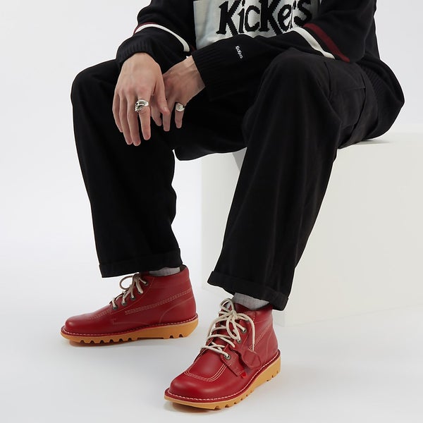 Ladies red kickers boots new arrivals
