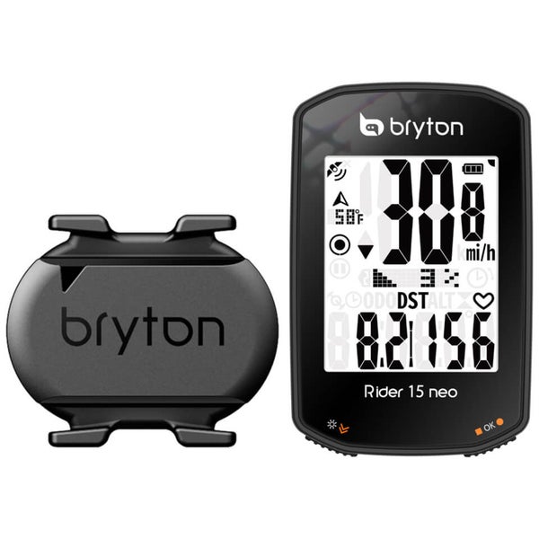 Bryton Rider 15C Neo GPS Cycle Computer Bundle With Cadence