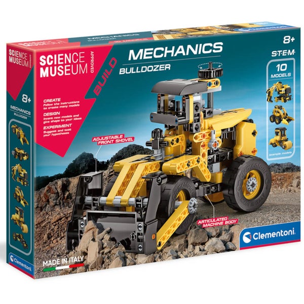 Clementoni Mechanics Laboratory - Bulldozer Toy Toys - Zavvi UK