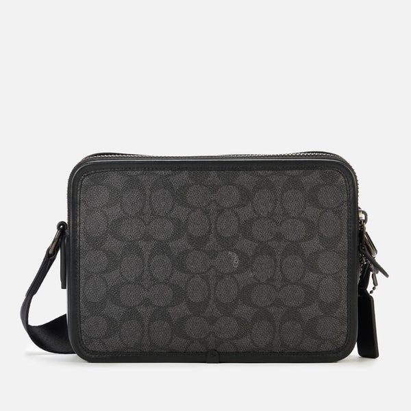 Coach Men s Charter Signature Coated Canvas Crossbody 24 Bag Ji