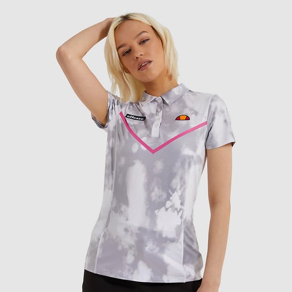 Ellesse piping crop polo shirt best sale