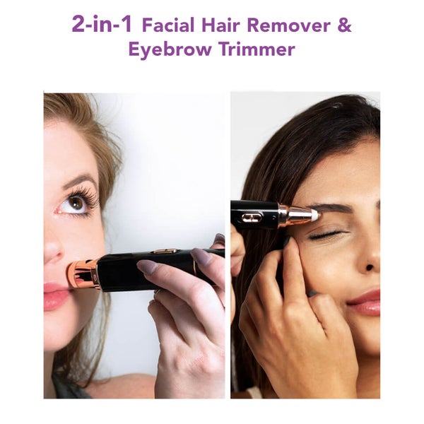 Spa Sciences AIVA Facial Hair Remover and Eyebrow Trimmer - Black 3