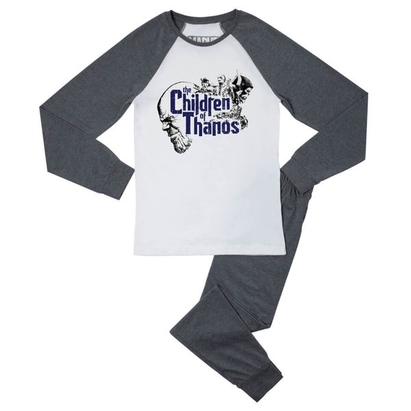 Marvel Children Of Thanos Men s Pyjama Set Grey White Clothing Zavvi UK