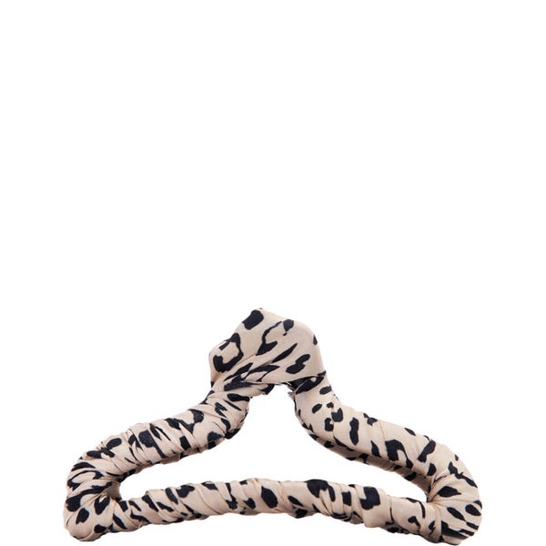 KITSCH SATIN WRAPPED CLAW CLIP – LEOPARD