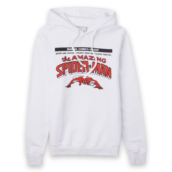 Marvel Spider Man Wall Crawler Unisex Hoodie White Clothing Zavvi