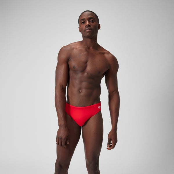 Red speedo swim shorts sales