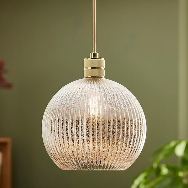 Hannah Mercury Glass Easy Fit Shade Homebase