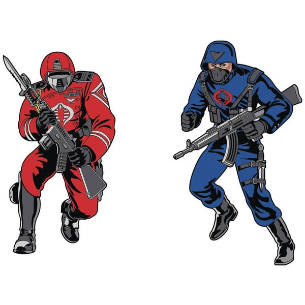 G.I. Joe Retro Pin Set 2-pack - Cobra Elite Officer (Crimson