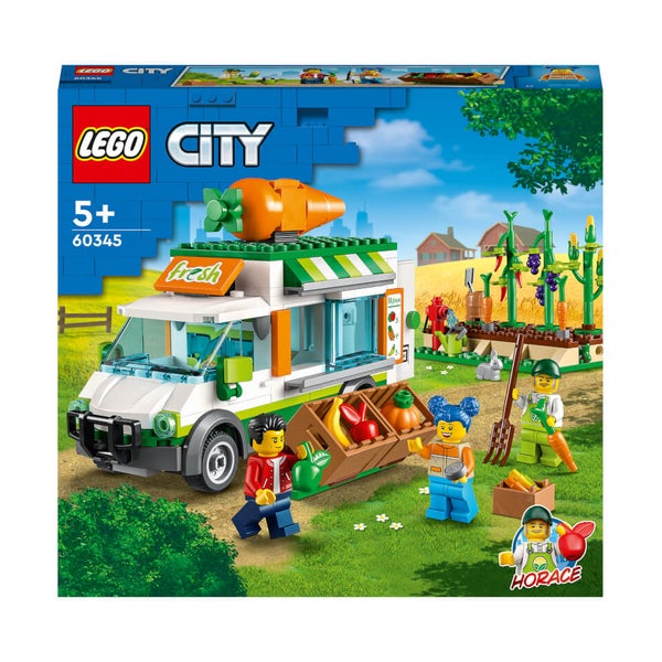 LEGO City Farmers Market Van Food Truck Farm Toy Set 60345