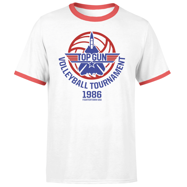 Official Top Gun Volleyball Tournament Men's T-Shirt - Classic White Tee (XX-Large)