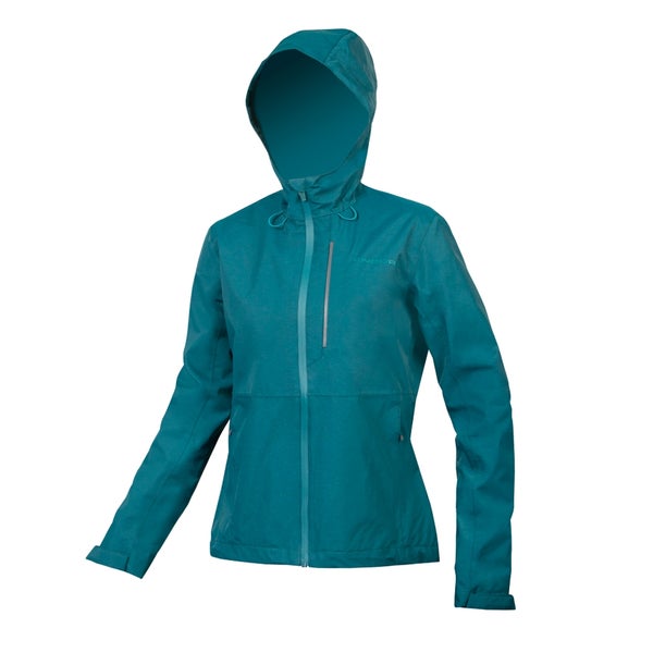 Women s Hummvee Waterproof Hooded Jacket Deep Teal Endura