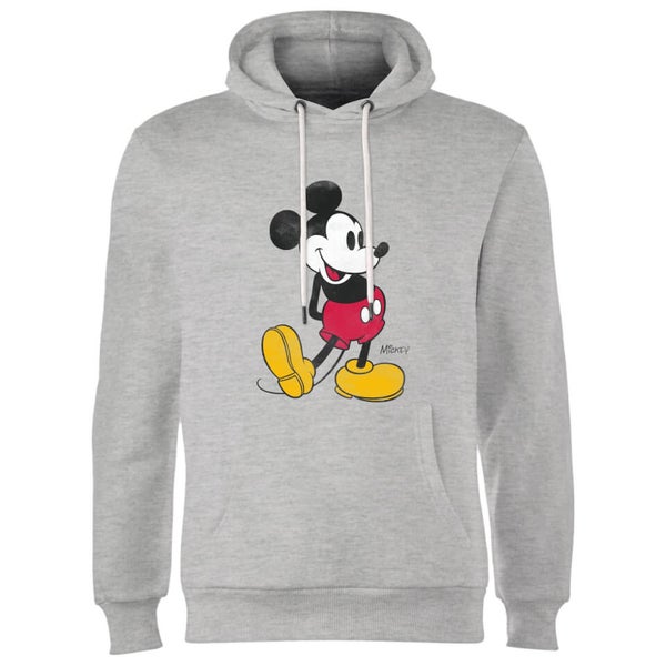 Disney Mickey Mouse Classic Kick Hoodie Grey