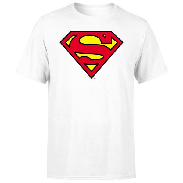 Superman t shirt white new arrivals
