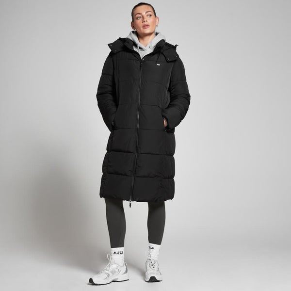 MP Women s Outerwear Longline Puffer Jacket Black