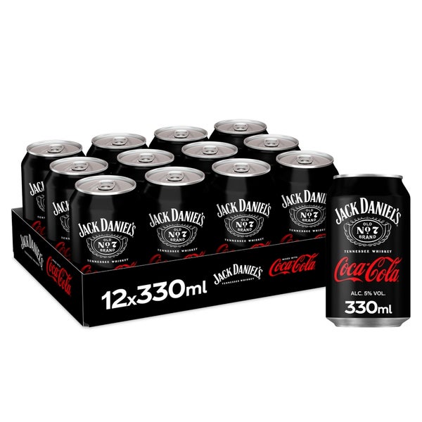 Bottle Jacky Cola Prozent Jack Daniel's And Coca-Cola 12 X 330ml