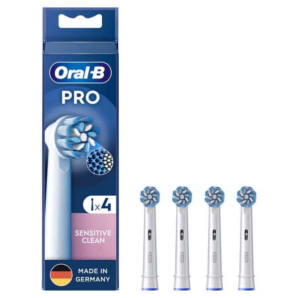 Oral-B Pro Sensitive Clean Aufsteckbürsten für elektrische Zahnbürste,  X-förmige Borsten, 4 Stück | Oral-B DE