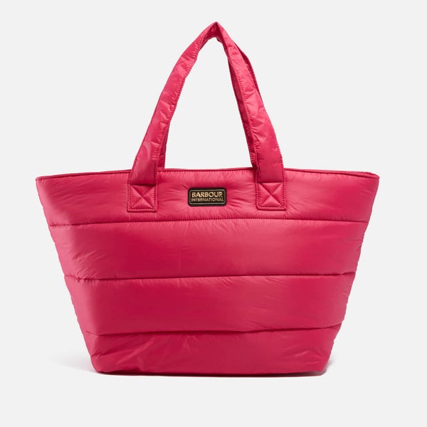 Barbour tote bag red shop