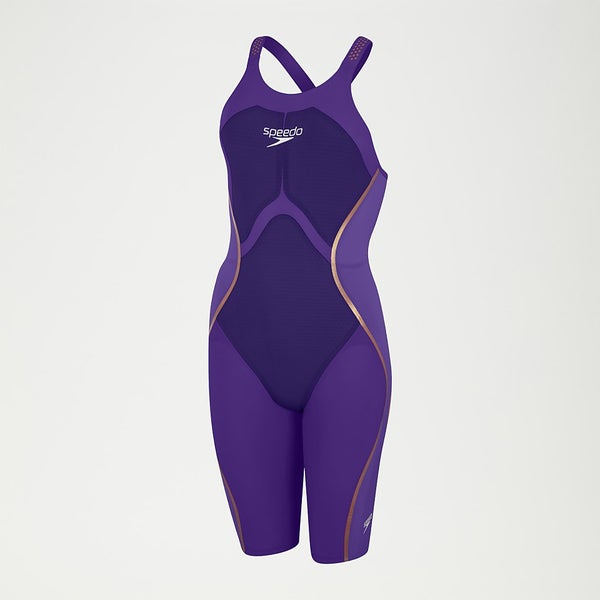 Speedo lzr racer x openback kneeskin violet sales