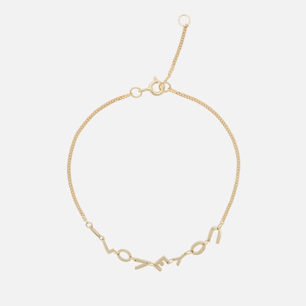 Anna + Nina Smiley Gold Plated Sterling Silver Bracelet