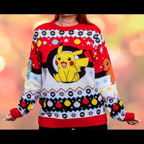 Pokemon xmas sweater clearance
