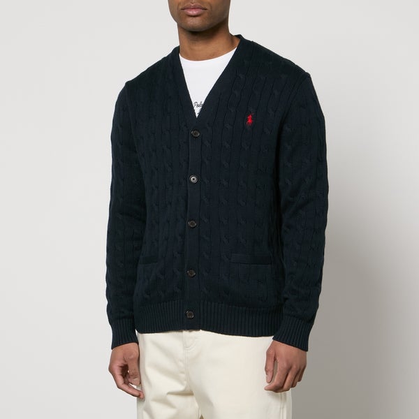 Polo Ralph Lauren Roving Cable Knit Cotton Cardigan TheHut