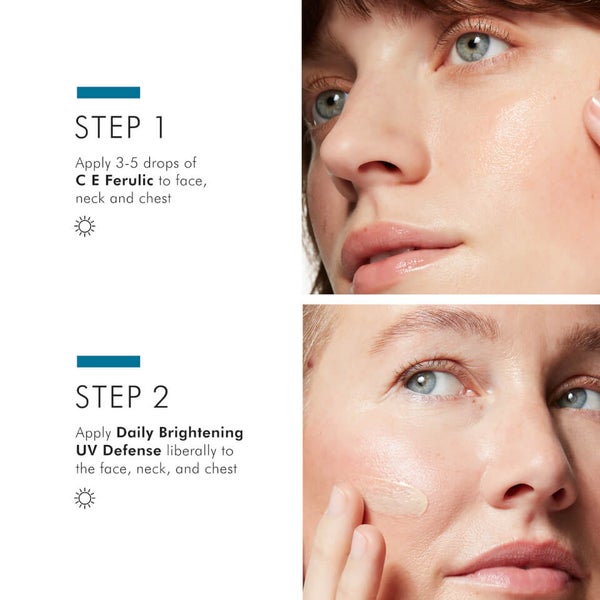 SkinCeuticals Double Defense Kit: C E Ferulic   Daily Brightening UV Defense Sunscreen SPF 30 (Worth $242.00) 2