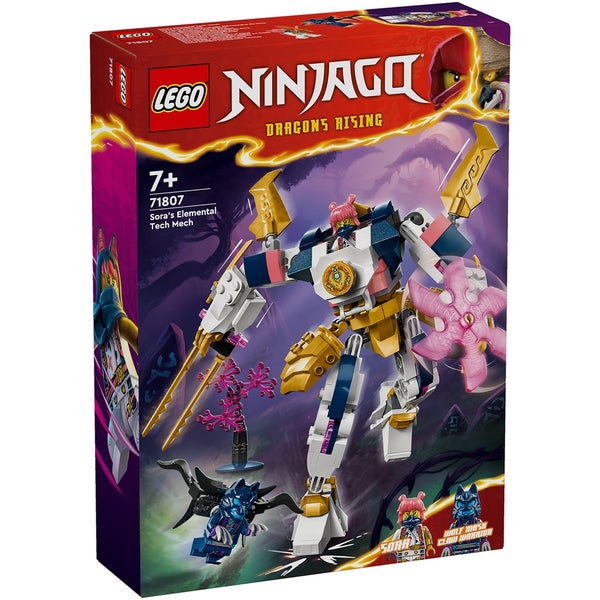 LEGO NINJAGO Sora's Elemental Tech Mech Action Figure 71807 Toys