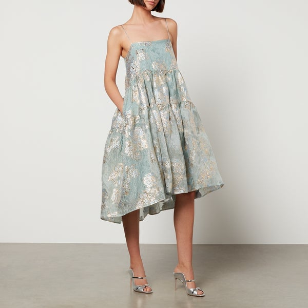 Sister Jane☆Dream バブルヘム Floral-Jacquard ドレス【UK発】 Sister Jane Dream Collectors Floral-Jacquard Mini Dress - S