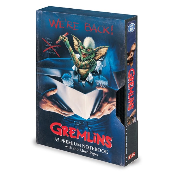 Gremlins We're Back A5 VHS Notebook Traditional Gifts - Zavvi US
