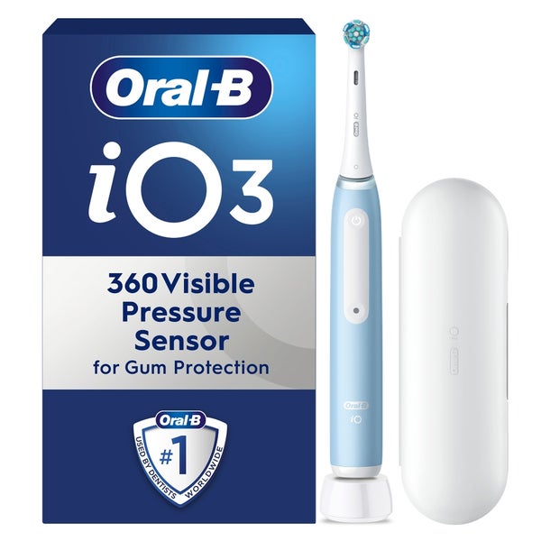 BRAUN Oral−B io3 IOG31A60IB ICE BLUE BRAUN Oral-B iOG31A60IB-FL iO3 Electric Toothbrush Floss Set