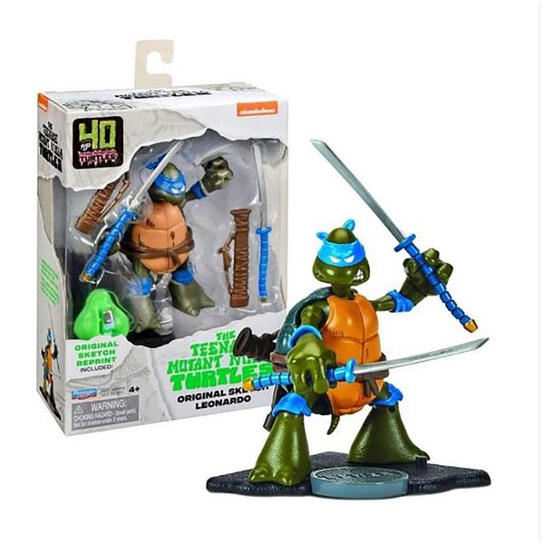 Teenage Mutant Ninja Turtles TMNT Original Sketch Action Figure Leonardo Toys Zavvi US