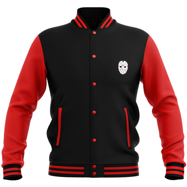 Friday the 13th Final Chapter Varsity Jacket - Black/Red Clothing