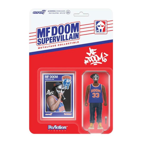 MF DOOM Supervillain Metalface Super7 ReAction Figure
