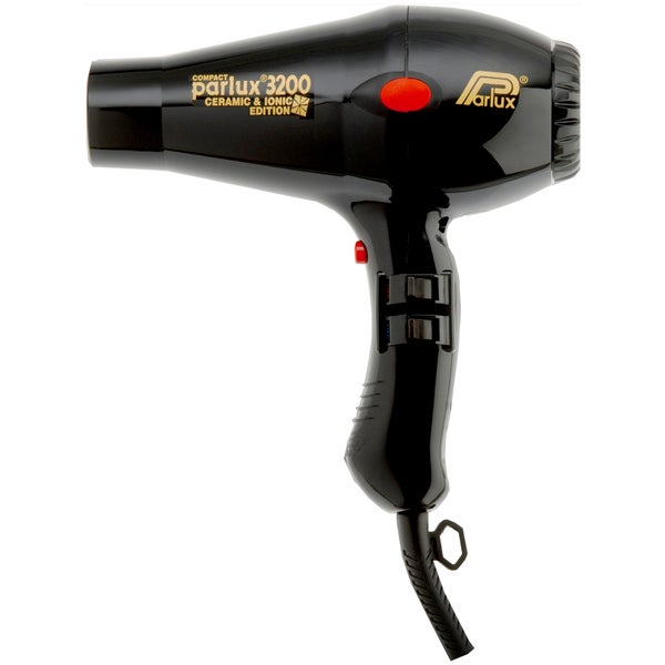 Parlux 3200 Compact Ceramic Ionic Hair Dryer - Black