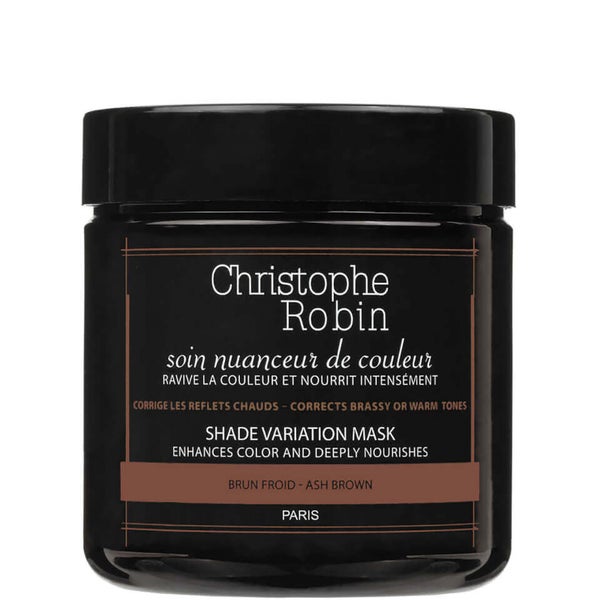 Christophe Robin Shade Variation Care maska do włosów farbowanych - Ash Brown (250 ml)
