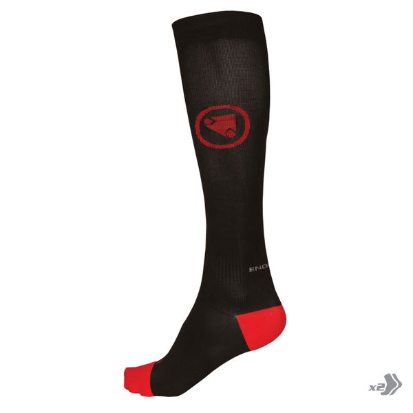 Compression Sock (Twin Pack) - Black