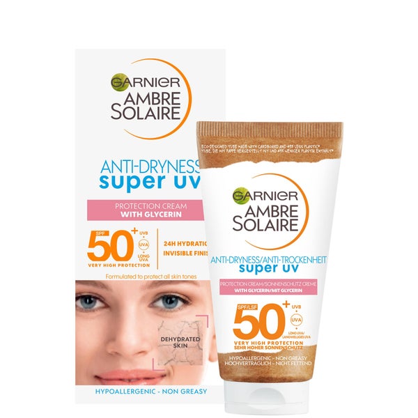 Garnier Ambre Solaire Sensitive Face and Neck Sun Cream SPF 50+ 50ml