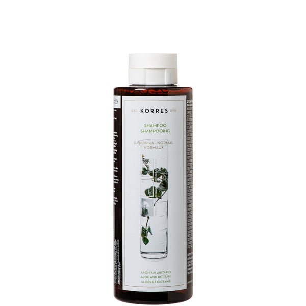 KORRES Natural Aloe and Dittany -shampoo normaaleille/elottomille hiuksille 250ml