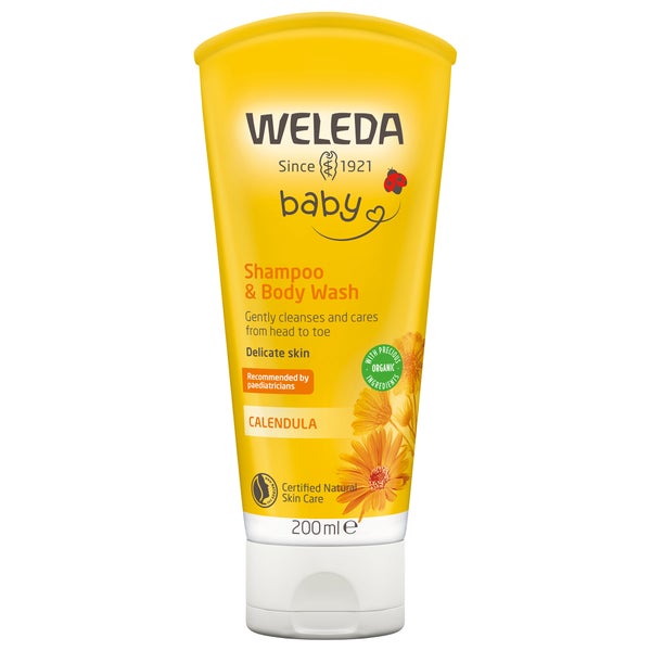 แชมพูและครีมอาบน้ำ Weleda Baby Calendula (200มล.)