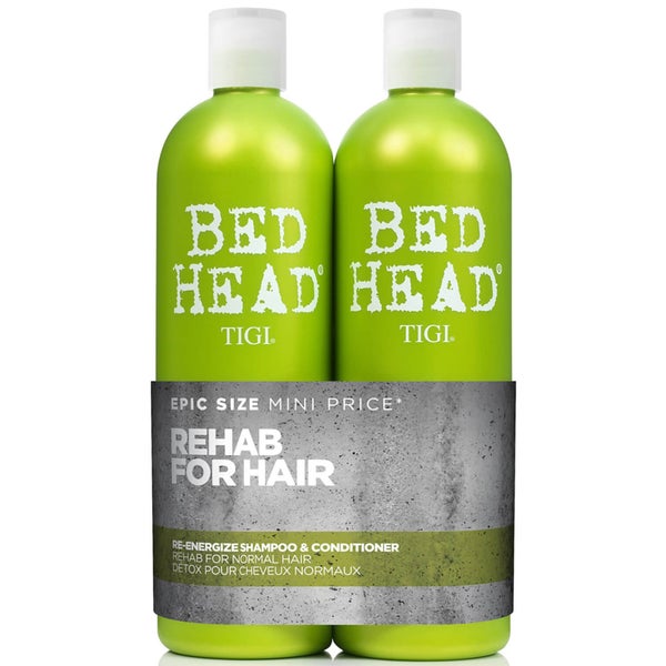 Duo Bed Head Re-Energize Tween da TIGI (2x750 ml) (no valor de £ 49,45)