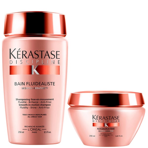 Kérastase Discipline Bain Fluidealiste (250 ml) and Maskeratine (200 ml) zestaw kąpiel i maska do włosów