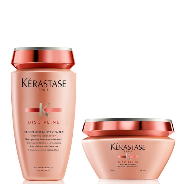 Kérastase Discipline Bain Fluidealiste (250 ml) and Fondant Fluidealiste (200 ml) zestaw kąpiel bez siarczanów i maska do włosów