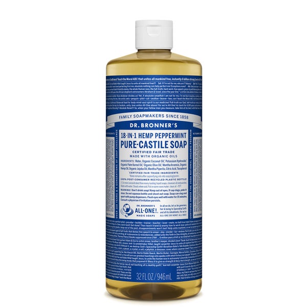 Dr. Bronner's Pure Castile Liquid Soap - Peppermint 946ml