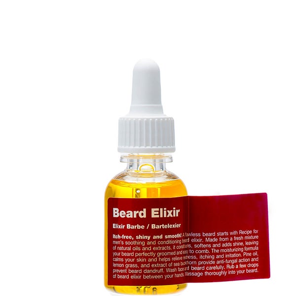 Hoitava ja rauhoittava Recipe for men Beard Elixir -kasvoseerumi (25ml)