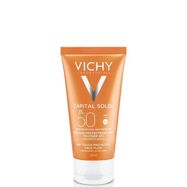 كريم إيديال سولاي دراي تاتش للوجه بعامل وقاية SPF 50 من VICHY (50 مل)