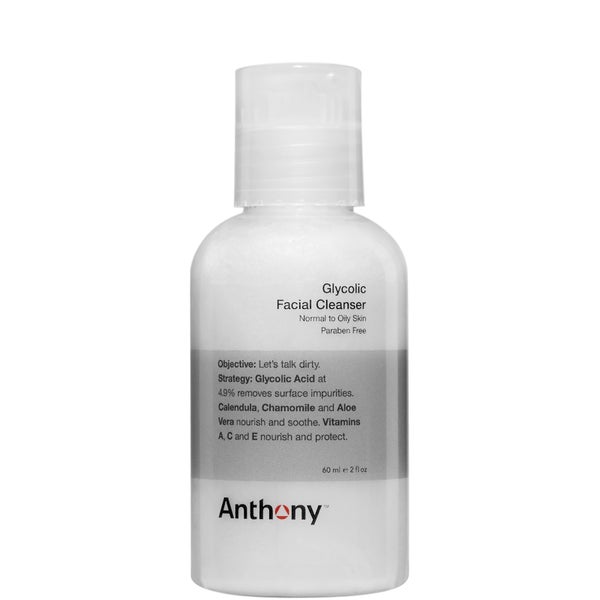 Produkt oczyszczający do twarzy z kwasem glikolowym Anthony 60 ml