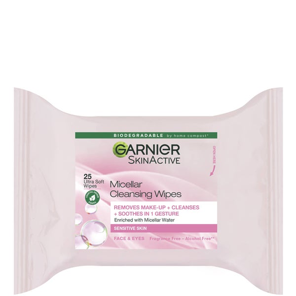 Garnier Micellar Face Wipes Sensitive Skin 25 Wipes