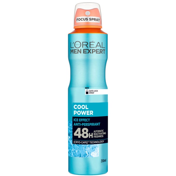 Anti-transpirant Cool Power 48 heures Men Expert L'Oréal Paris 250 ml