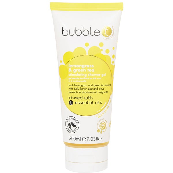 Bubble T シャワージェル - レモングラス＆グリーンティー 200ml