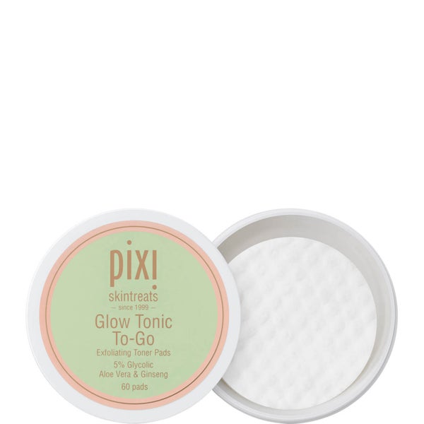 Discos para Remoção de Maquilhagem Glow Tonic To-Go da PIXI (Pacote de 60)